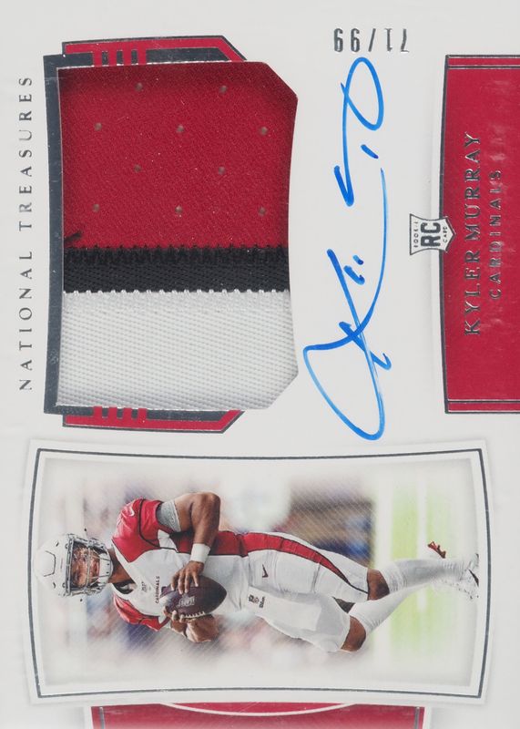 Kyler Murray 2019 National Treasures #161 Rookie Patch Auto /99