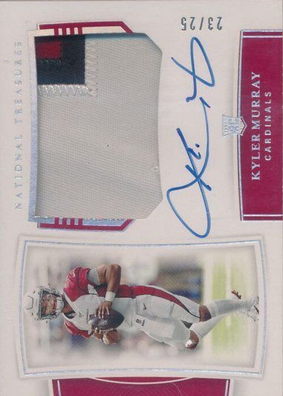 Kyler Murray 2019 National Treasures #161 Rookie Patch Auto - Holo Silver /25 Rookie BGS 9.5