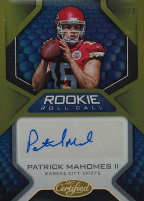 2017 Certified #20 Rookie Roll Call Signatures - Mirror Gold (/10)