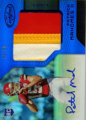 2017 Certified #207 Freshman Fabric Signatures - Mirror Blue /50