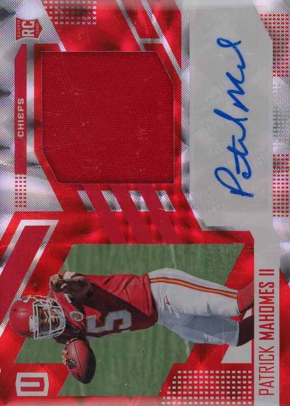 Patrick Mahomes II 2017 Unparalleled #304 Rookie Jersey Autographs - Red /5 PSA 10