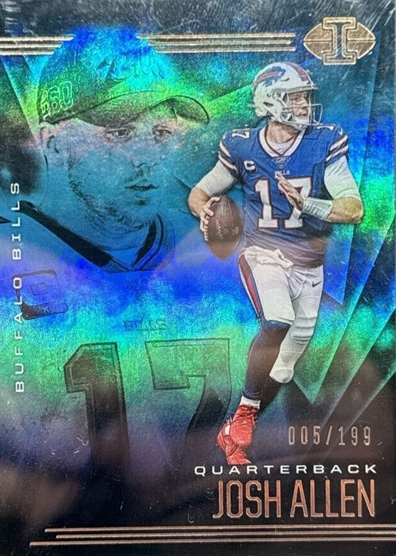 Josh Allen 2020 Illusions #52 Trophy Collection Light Blue /199 PSA 10