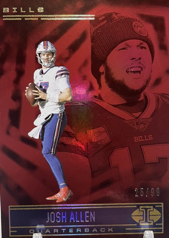 Josh Allen 2020 Illusions #52 Trophy Collection Red /99 PSA 10