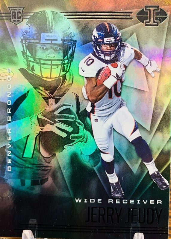 Jerry Jeudy 2020 Illusions #17 Trophy Collection Emerald Rookie SGC 10