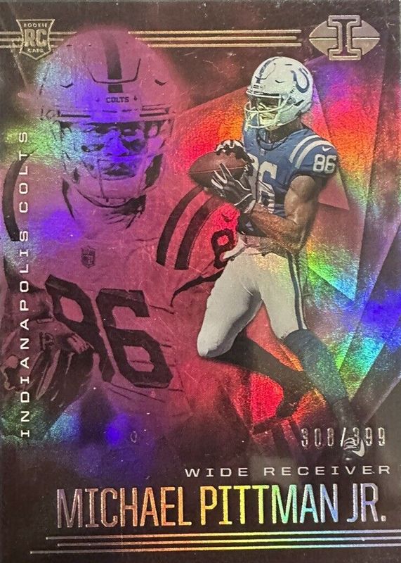 Michael Pittman Jr. 2020 Illusions #23 Trophy Collection Pink /399 Rookie BGS 9