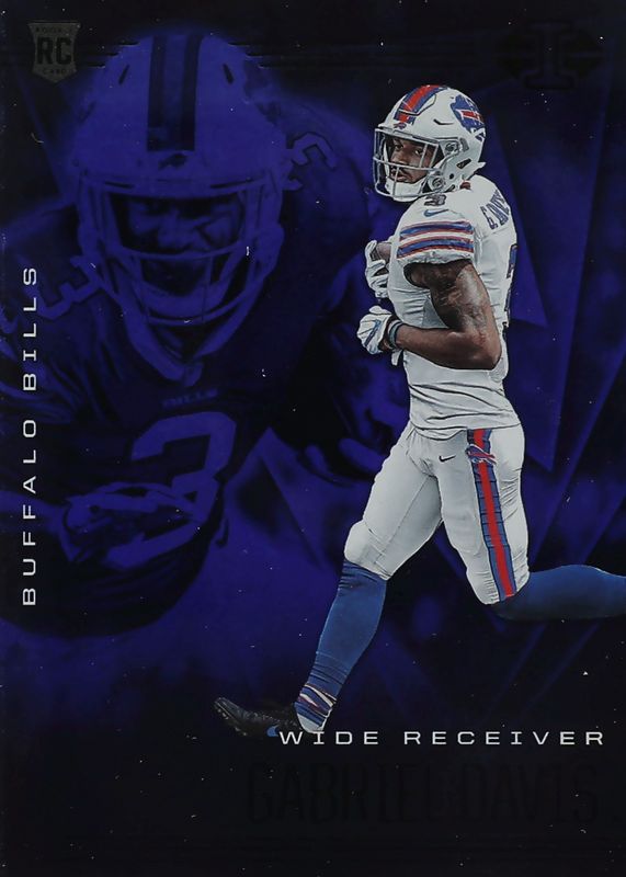 Gabriel Davis 2020 Illusions #43 Trophy Collection Sapphire Rookie RAW