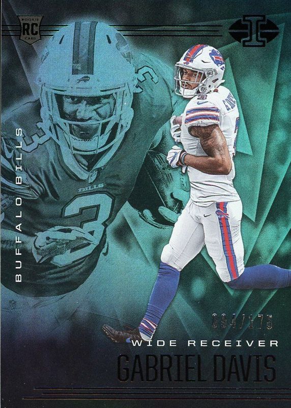 Gabriel Davis 2020 Illusions #43 Trophy Collection Teal /175 Rookie RAW