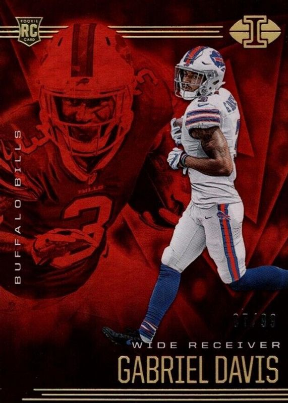 Gabriel Davis 2020 Illusions #43 Trophy Collection Red /99 Rookie RAW