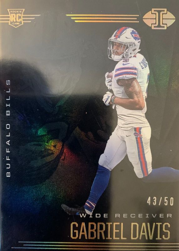 Gabriel Davis 2020 Illusions #43 Trophy Collection Black /50 Rookie RAW