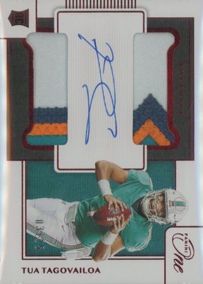 2020 One #32 Rookie Dual Patch Auto - Red (/25)