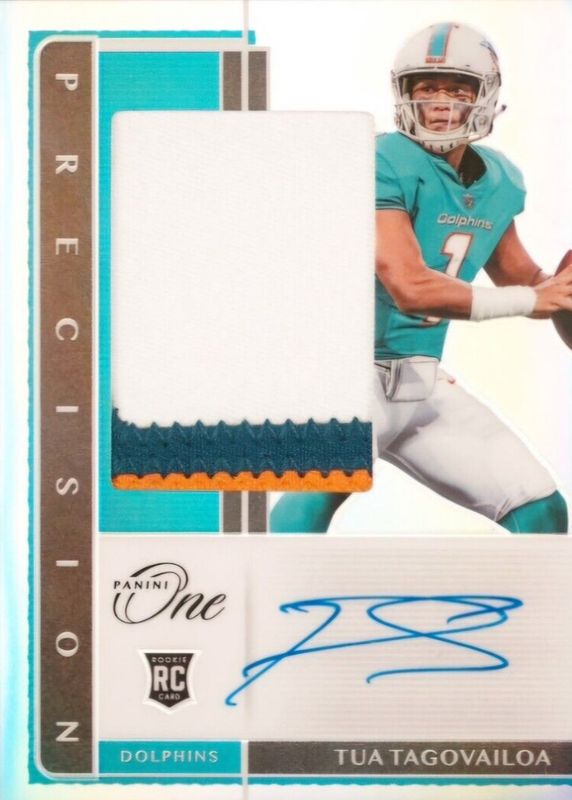 Tua Tagovailoa 2020 One #302 Precision Rookie Patch Autographs (/25) Rookie SGC 9