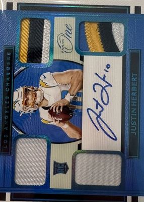 2020 One #73 Rookie Quad Patch Auto - Blue (/25)