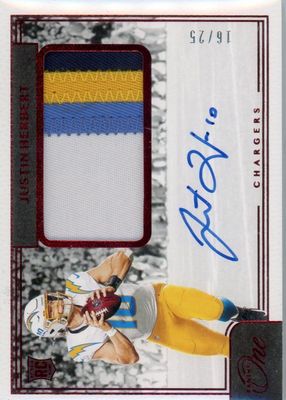 2020 One #3 Rookie Patch Auto - Red /25