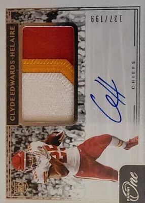 2020 One #21 Rookie Patch Auto (/199)