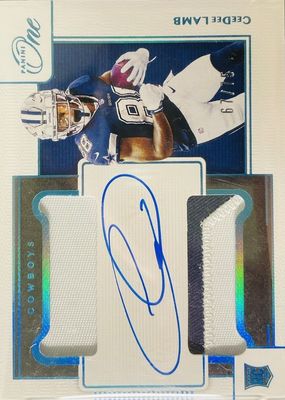 2020 One #35 Rookie Dual Patch Auto - Blue (/75)