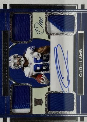 2020 One #75 Rookie Quad Patch Auto (/60)