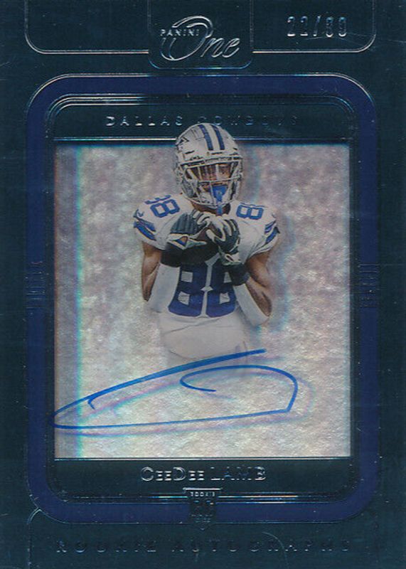 CeeDee Lamb 2020 One #105 Rookie Autographs (/99) SGC 9