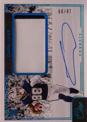 2020 One #5 Rookie Patch Auto - Blue (/99)