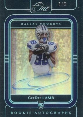 2020 One #105 Rookie Autographs - Platinum (/5)