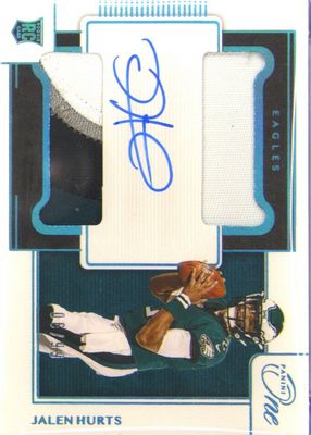 2020 One #44 Rookie Dual Patch Auto - Blue (/99)