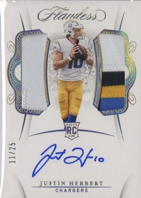 2020 Flawless #RDPA-JH Rookie Dual Patch Auto /25