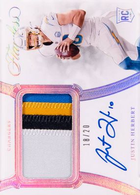 2020 Flawless #RPA-JHE Rookie Patch Auto - Silver /20
