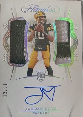 2020 Flawless #RDPA-JL Rookie Dual Patch Auto - Silver /20