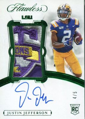 2020 Flawless #RPA-JJE Rookie Patch Auto - Emerald /5