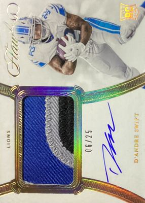 2020 Flawless #RPA-DAS Rookie Patch Auto /25