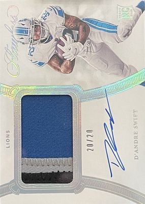 2020 Flawless #RPA-DAS Rookie Patch Auto - Silver /20