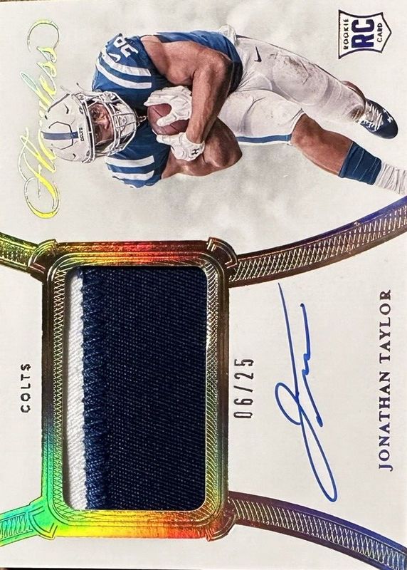 Jonathan Taylor 2020 Flawless #RPA-JTA Rookie Patch Auto /25 SGC 10