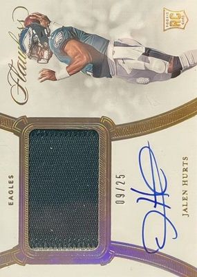 2020 Flawless #RPA-JHU Rookie Patch Auto /25