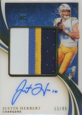 2020 Immaculate #PPR-JHE Premium Patch Rookie Autographs (/49)