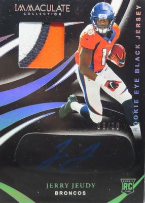 2020 Immaculate #REB-13 Immaculate Rookie Eye Black Jersey Autographs - Metallic /10
