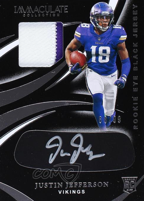 Justin Jefferson 2020 Immaculate #REB-18 Immaculate Rookie Eye
