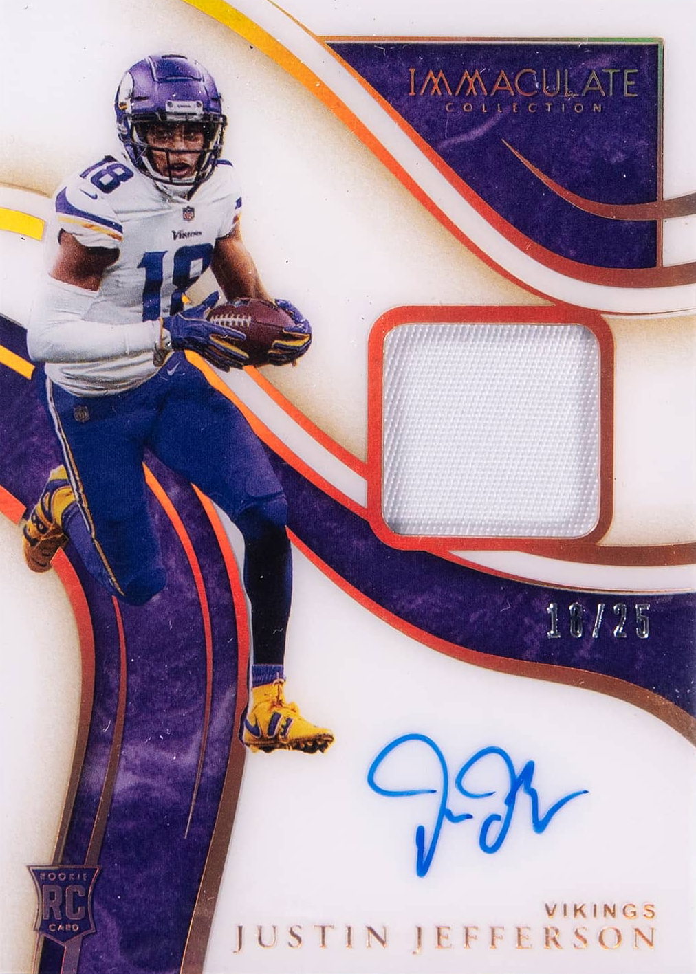 Justin Jefferson 2020 Immaculate #ISP18 Immaculate Rookie