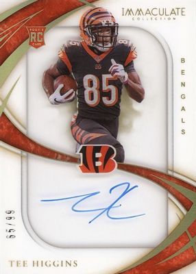 Tee Higgins 2020 Prizm #308 Rookie Autographs - No Huddle SGC 10