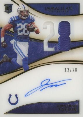 2020 Immaculate #IN-JTA Immaculate Numbers Rookie Patch Autographs (/28)