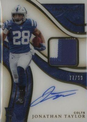 2020 Immaculate #ISP10 Immaculate Rookie Signature Patches (/99)