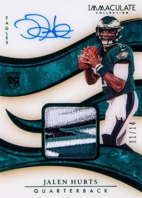 2020 Immaculate #107 Rookie Patch Auto - Premium Edition /14