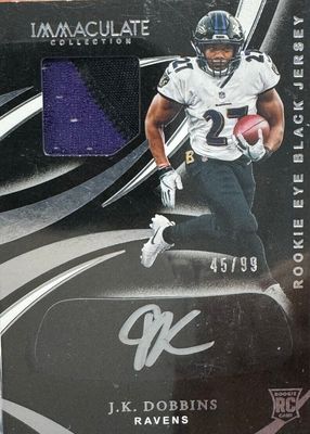 2020 Immaculate #REB-9 Immaculate Rookie Eye Black Jersey Autographs (/99)