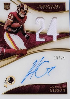 2020 Immaculate #IN-AGI Immaculate Numbers Rookie Patch Autographs (/24)