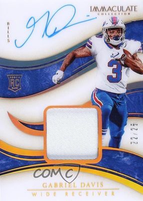 2020 Immaculate #139 Rookie Patch Auto - Gold /25