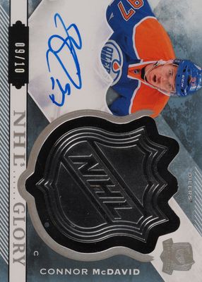 2015 Upper Deck The Cup #G-CM NHL Glory Autographs Metal Shield /10