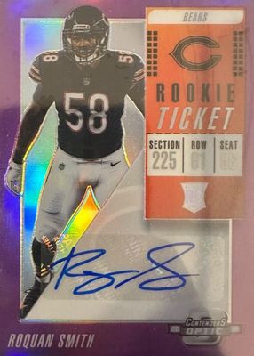 2018 Contenders Optic #144 Rookie Ticket Auto - Purple (/99)