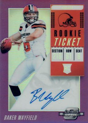 2018 Contenders Optic #101 Rookie Ticket Auto - Purple (/49)