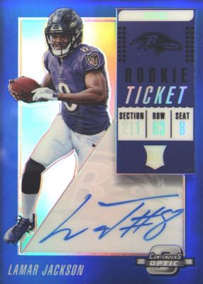 2018 Contenders Optic #112 Rookie Ticket Auto - Blue (/15)