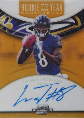 2018 Contenders Optic #RYA-LJ Rookie of the Year Contenders Autographs - Gold /10