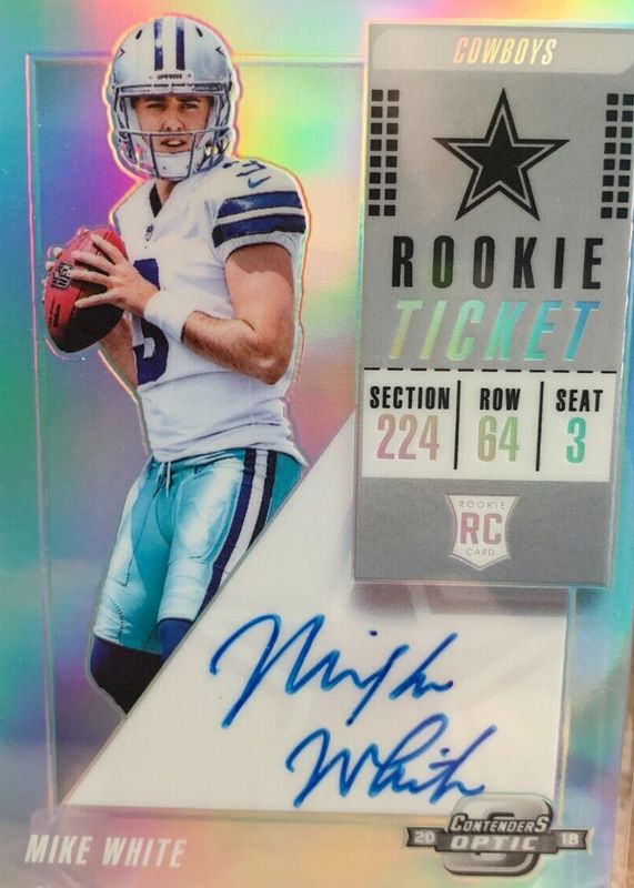 2018 Contenders Optic #139 Rookie Ticket Auto