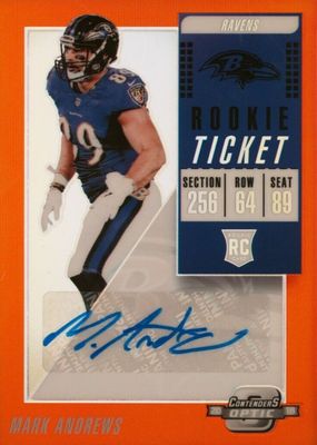 2018 Contenders Optic #183 Rookie Ticket Auto - Orange (/49)